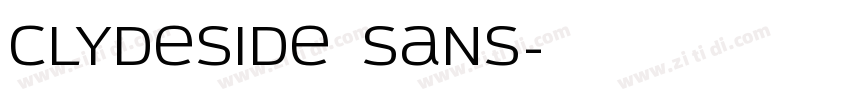 Clydeside Sans字体转换
